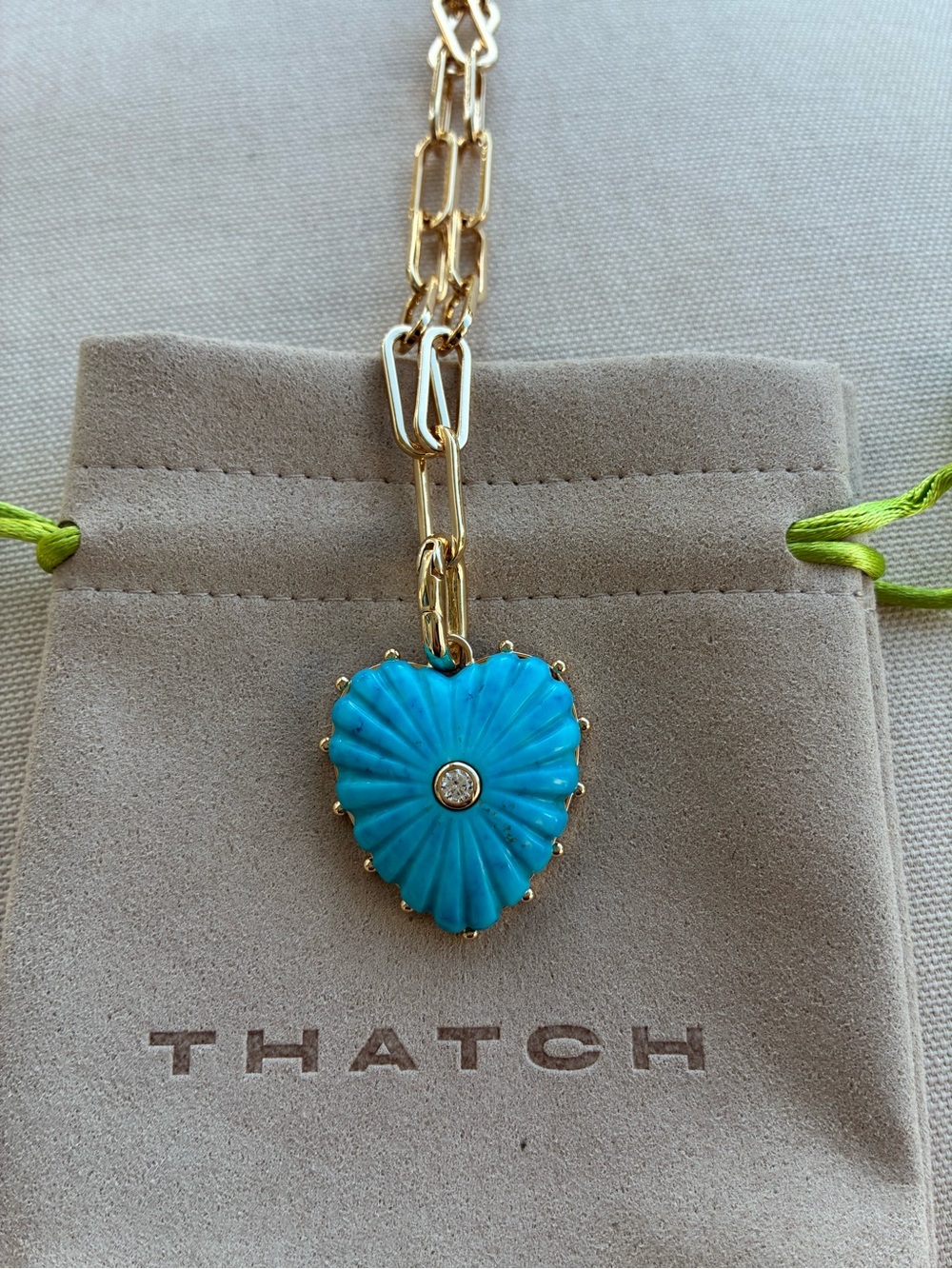 Thatch Malene Howlite Heart Clip Necklace - Picture 6 of 9